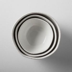Stoneware Mixing Bowl Set 3pc - Cream - Hearth & Hand™ with Magnolia
