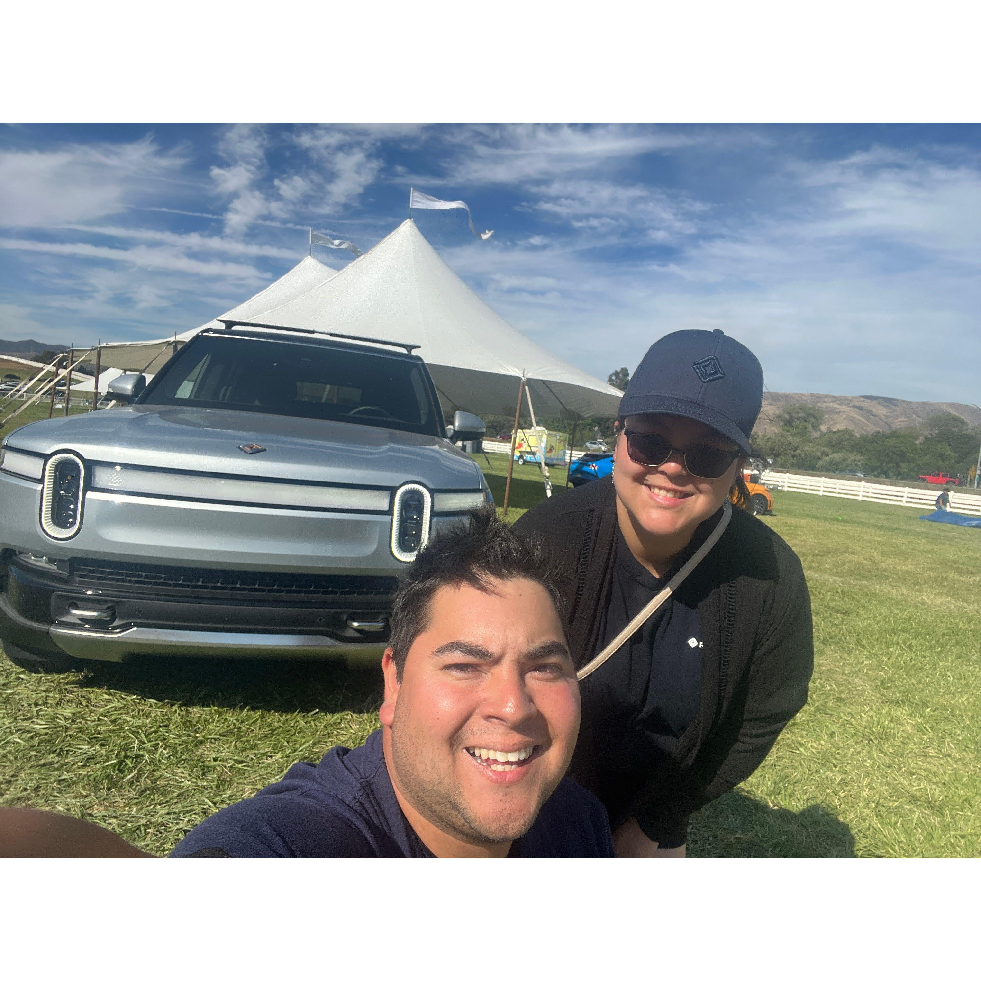 Rachel became a Rivian Employee for one day helping me sell cars!