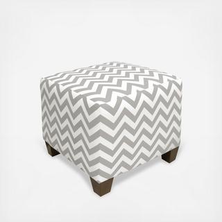 Chevron Square Ottoman