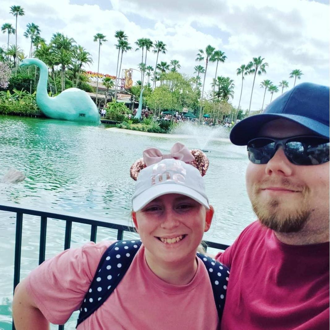 We took our first real vacation without any family during spring break in 2019. We went to Florida and got to see Disney.