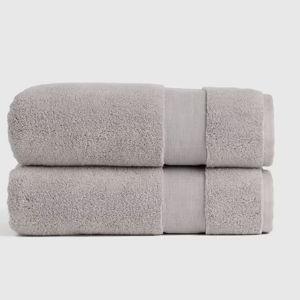 Turkish Classic Bath Towel (Set of 2) in Grey
