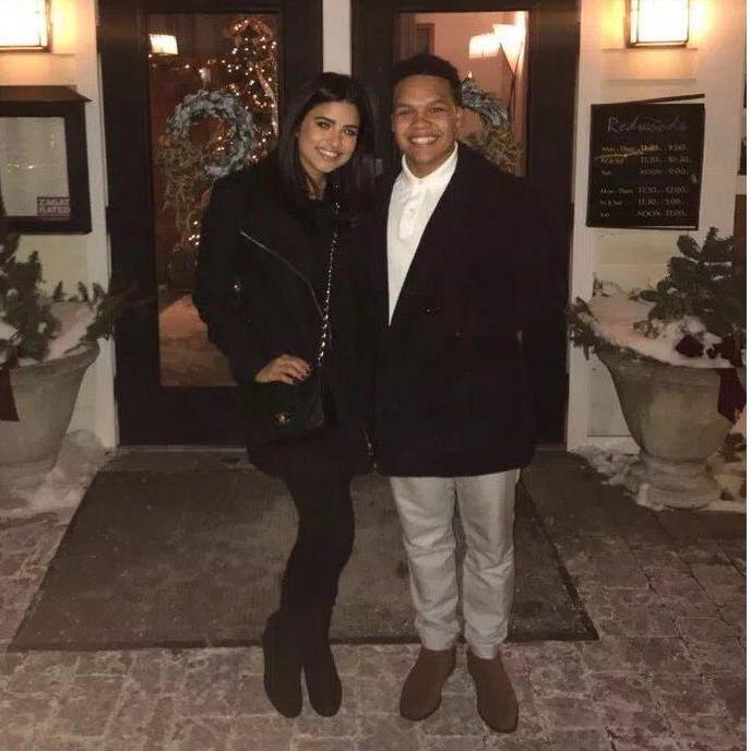 One our first fancy dinners together.