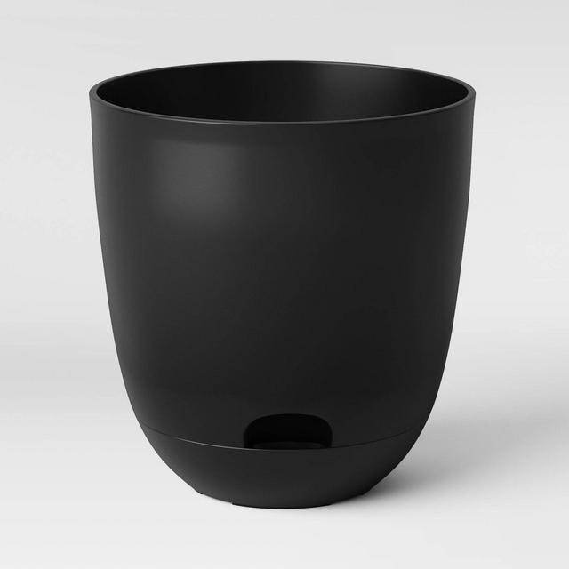 20" Indoor/Outdoor Self-Watering Planter Black - Room Essentials™