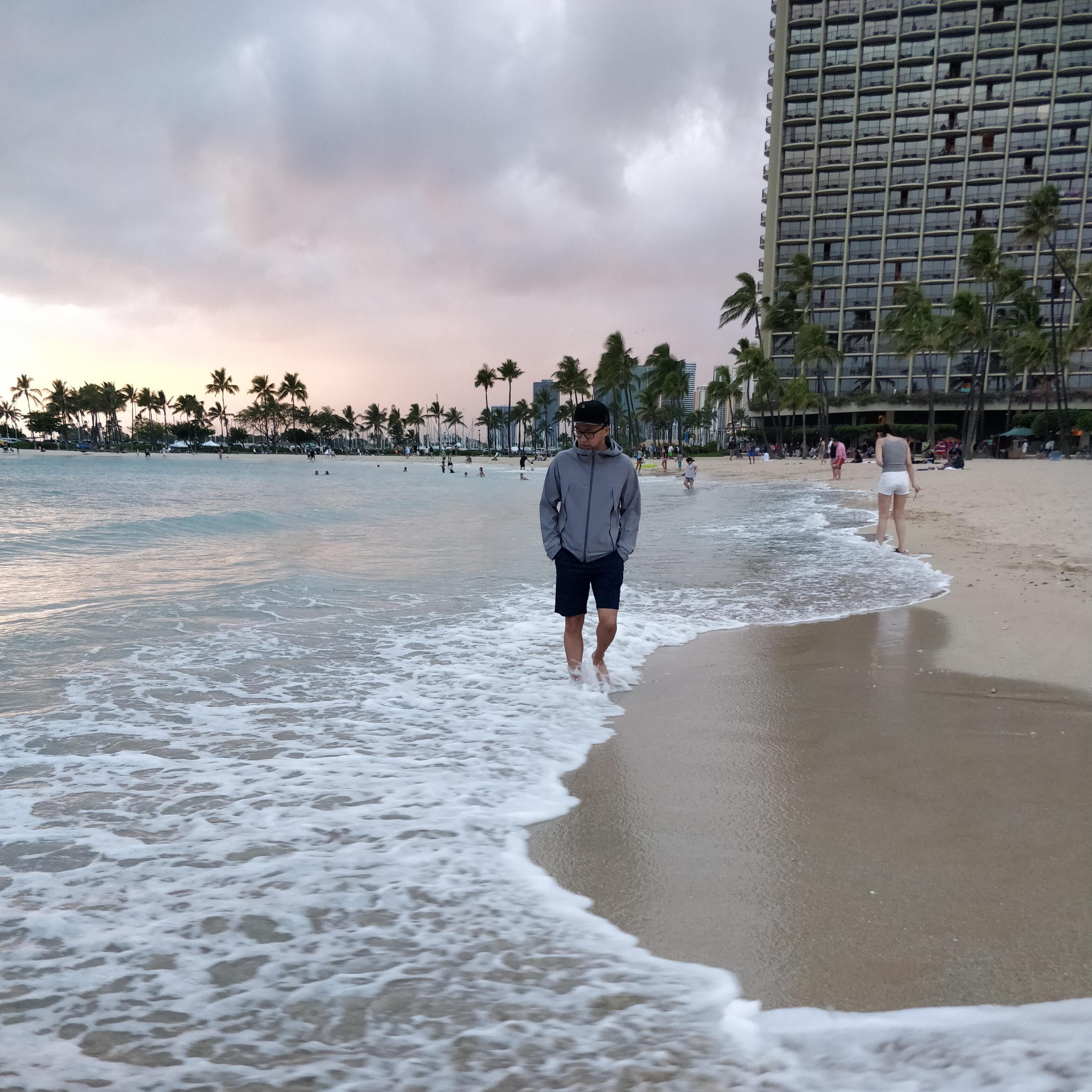 Chasing sunsets in Oahu, Hawaii.