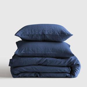 Linen Duvet Cover Set | Quince in Indigo Blue