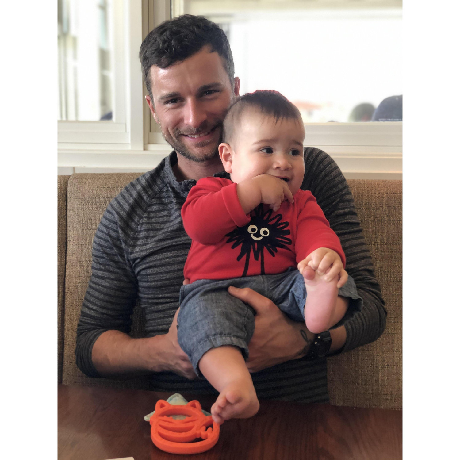 Spending time with the Cooper side of the family. Max's nephew, Serafin, at Henson's Happy Place, Russian River Brewery.