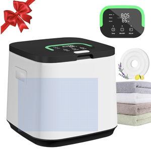 16L Small Towel Warmer Bucket for Bathroom, Luxury Towel Warmers for SPA, Hot Towel Heater, Great Gift Idea, 24H Delay Function, 1 Min Fast Heating, Fits A Large Towel, Bathrobes, Blankets-Black