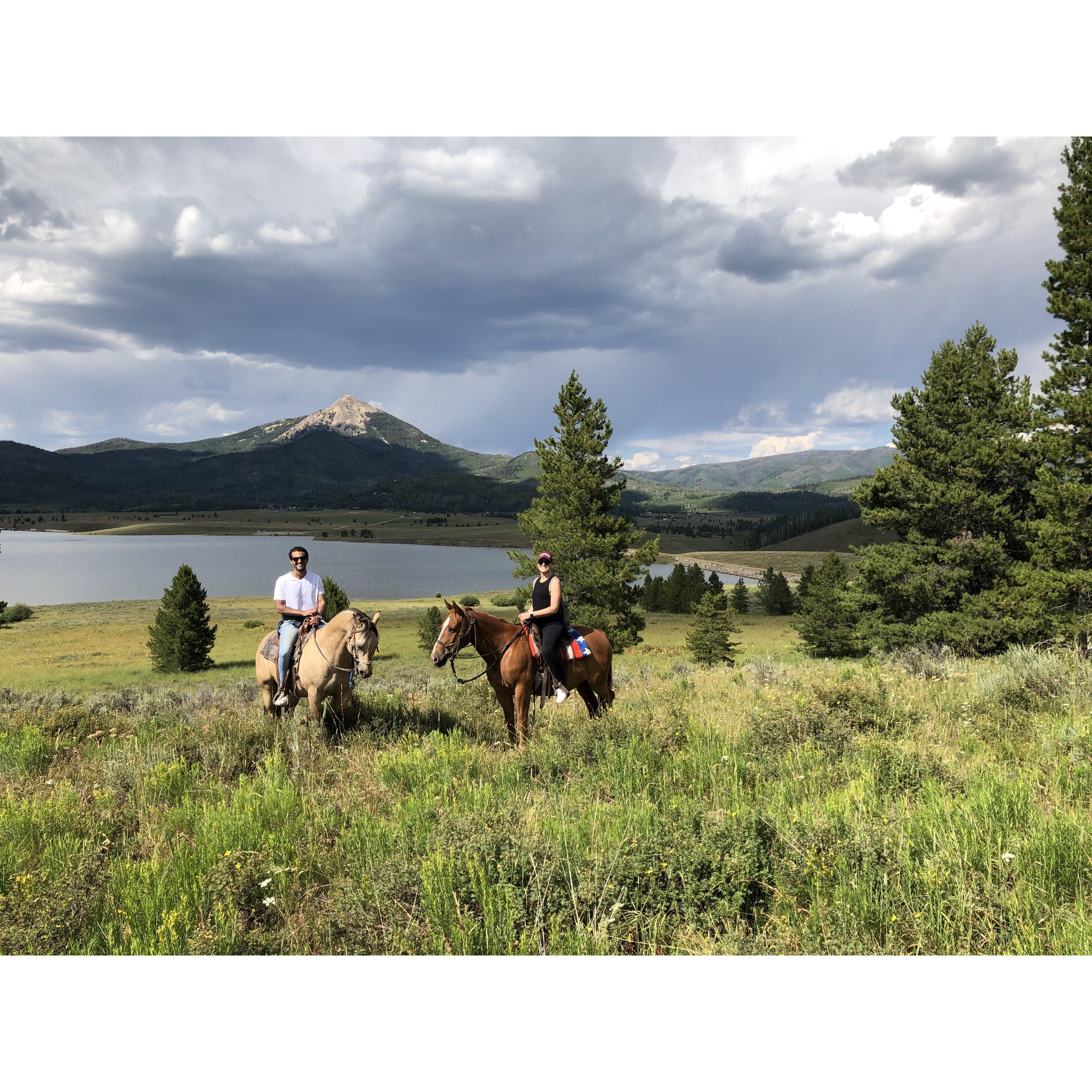 Our first horse riding adventure
