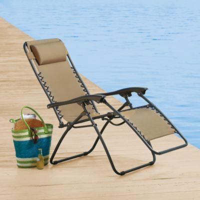 Multi-Position Relaxer Zero Gravity Chair in Tan