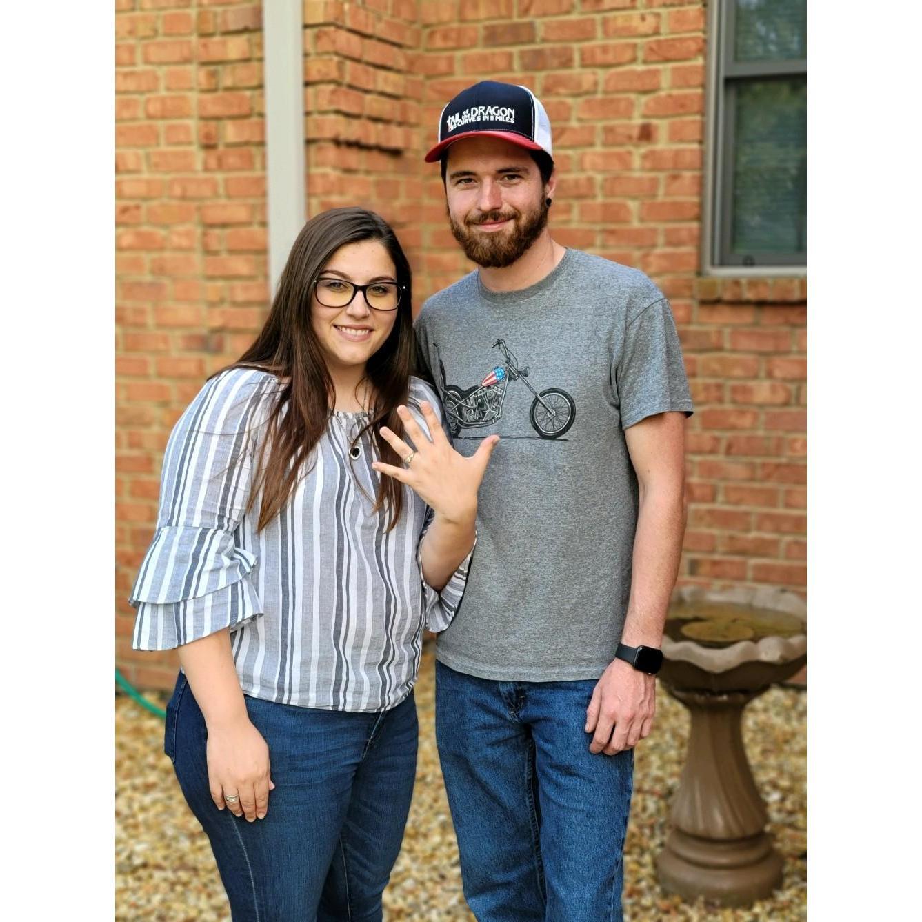 The day he asked, and I said yes!