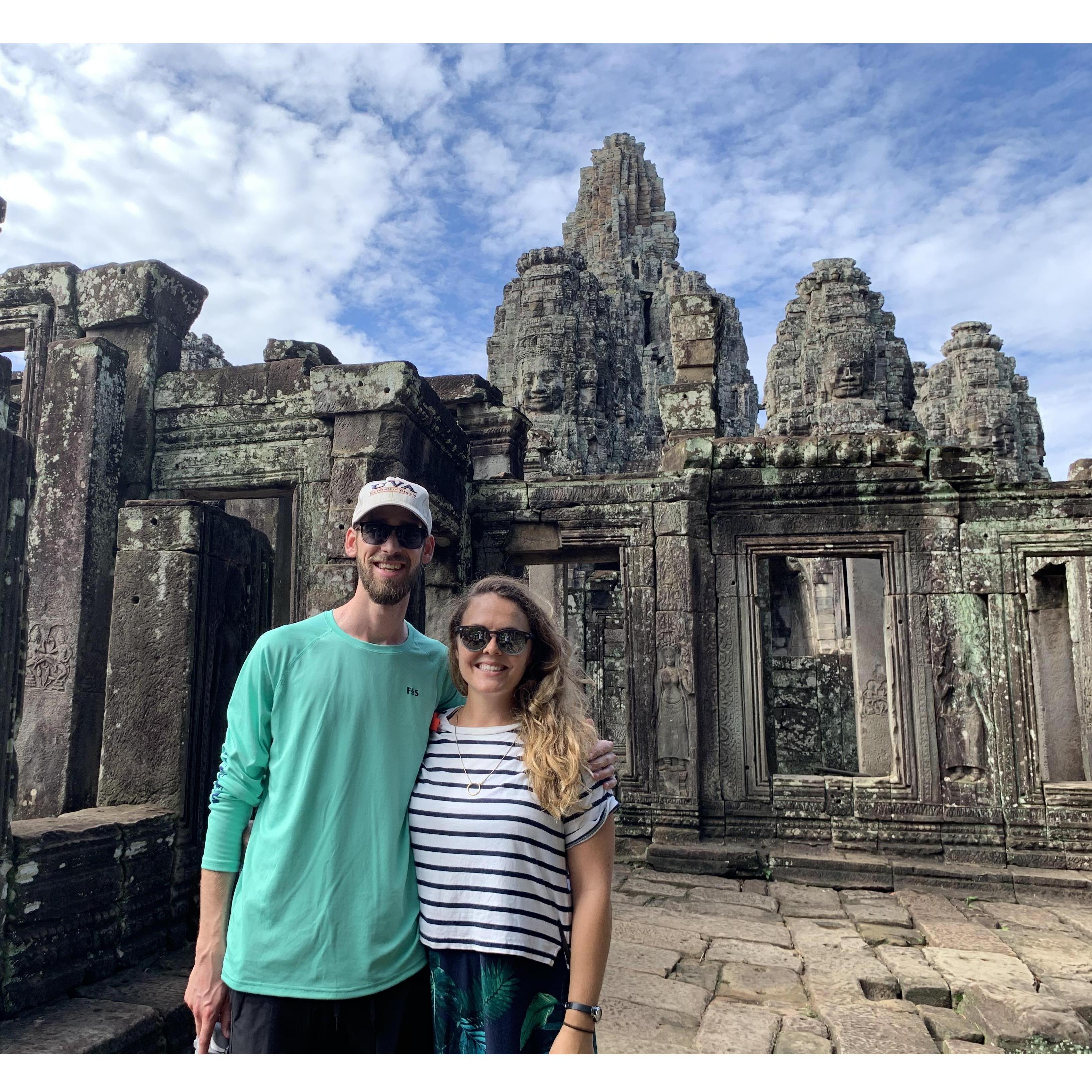 Exploring Angkor Thomb in Cambodia, July 2019