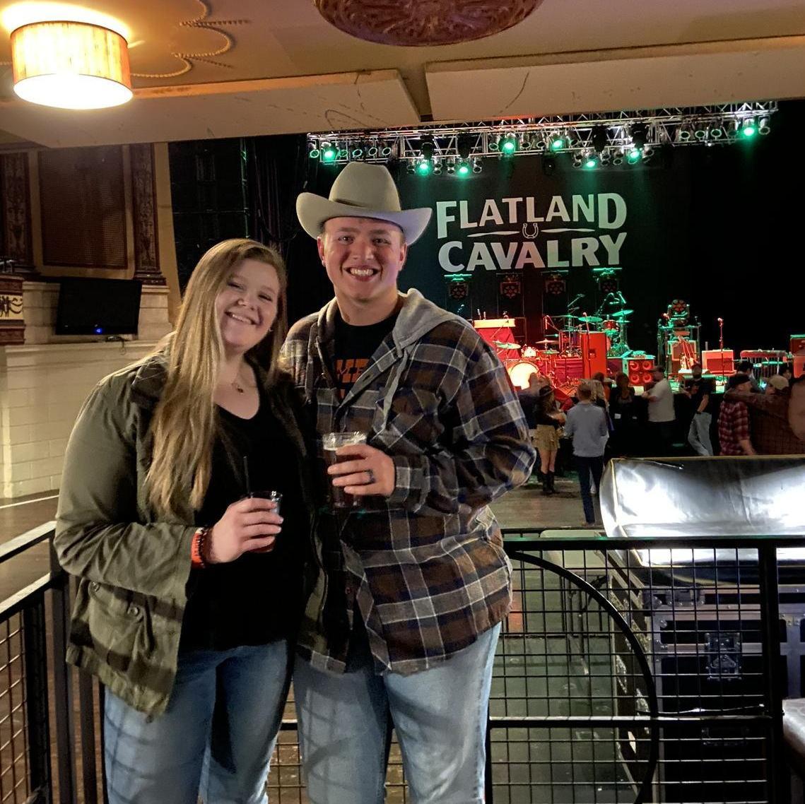 At a concert seeing Ciaran's favorite band!