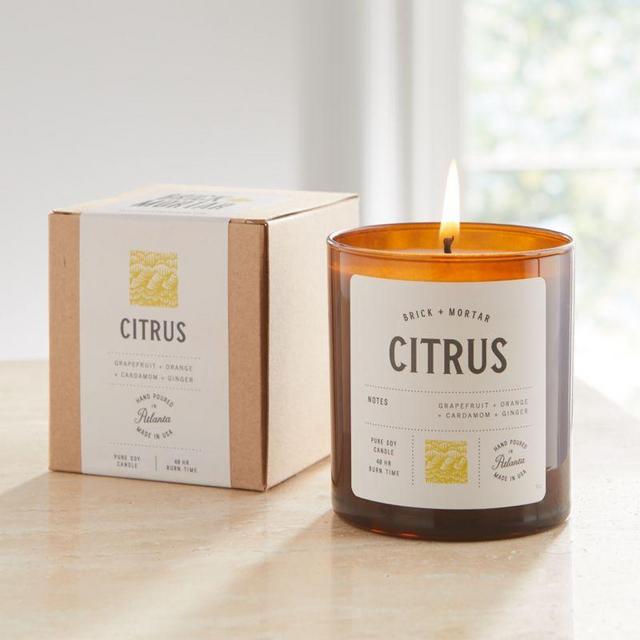 Brick and Mortar Citrus-Scented Candle