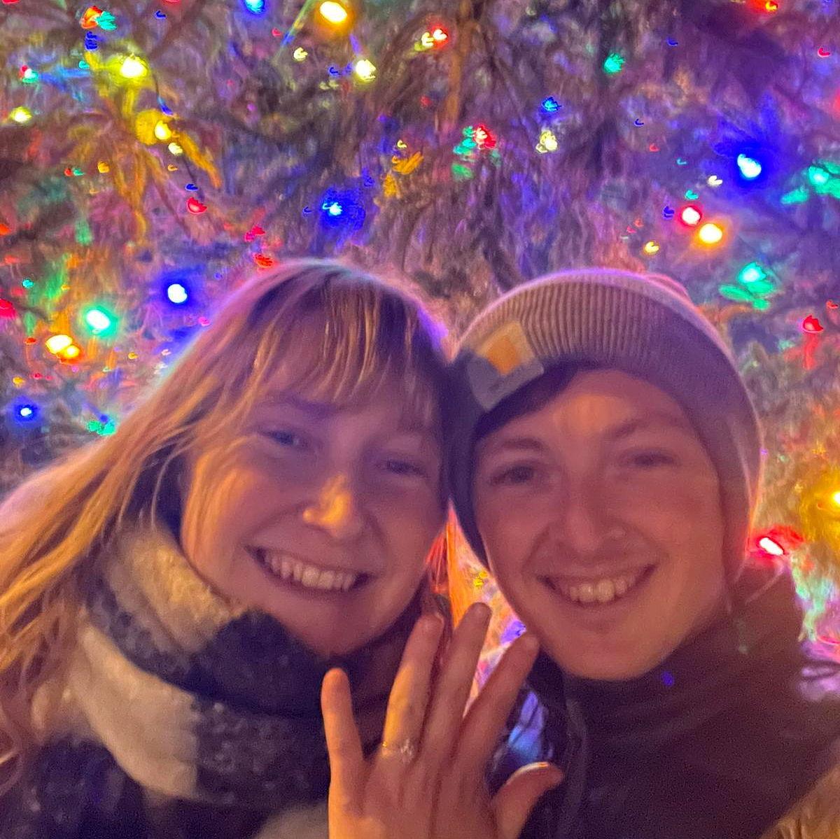 Rockport, MA Christmas 2024 where Colin popped the question!