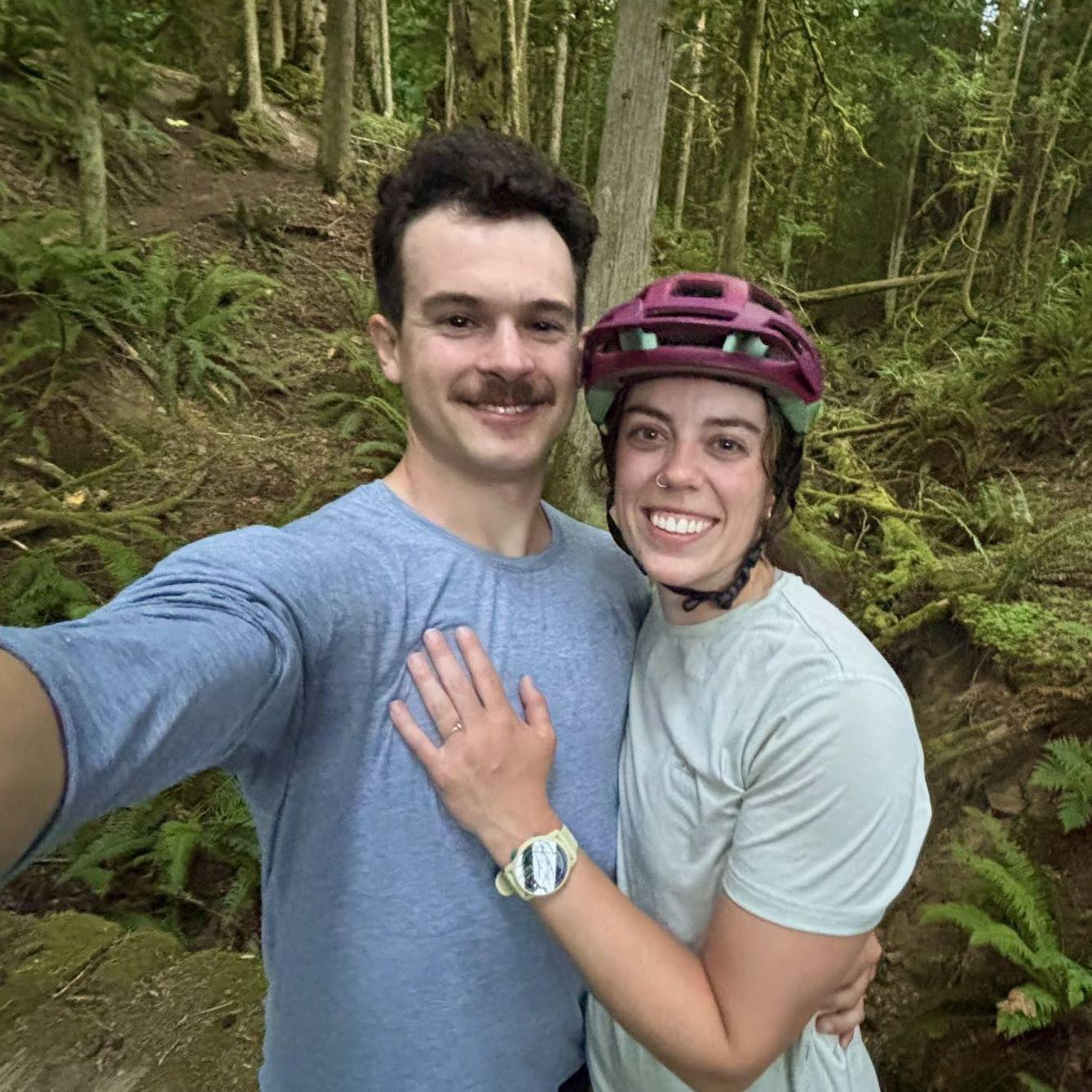 Right after Ursula said "Yes" on a bike ride