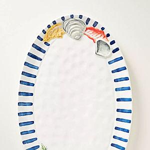 Micola Oval Stoneware Serving Platter