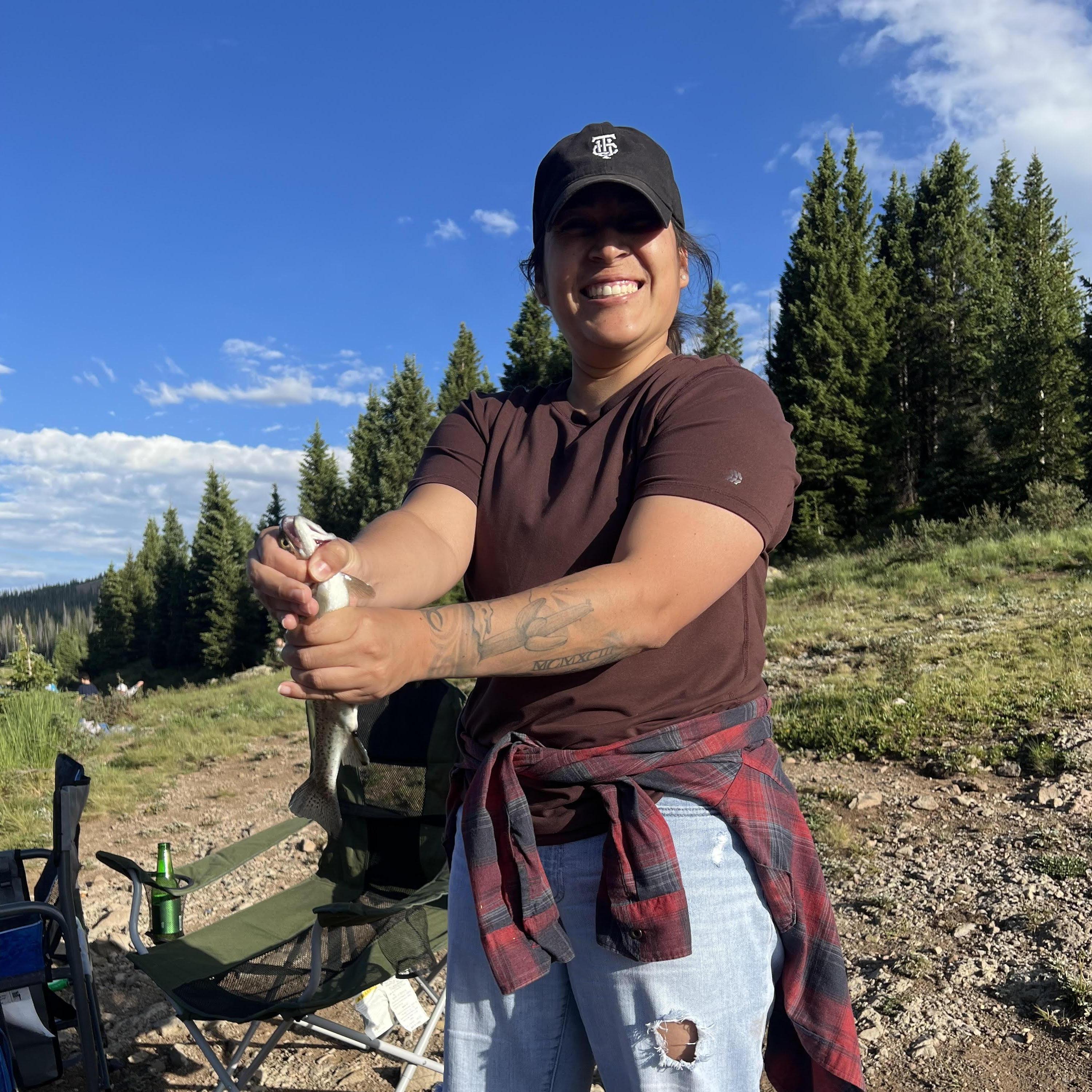 Nae took me fishing and I caught my first fish 2023