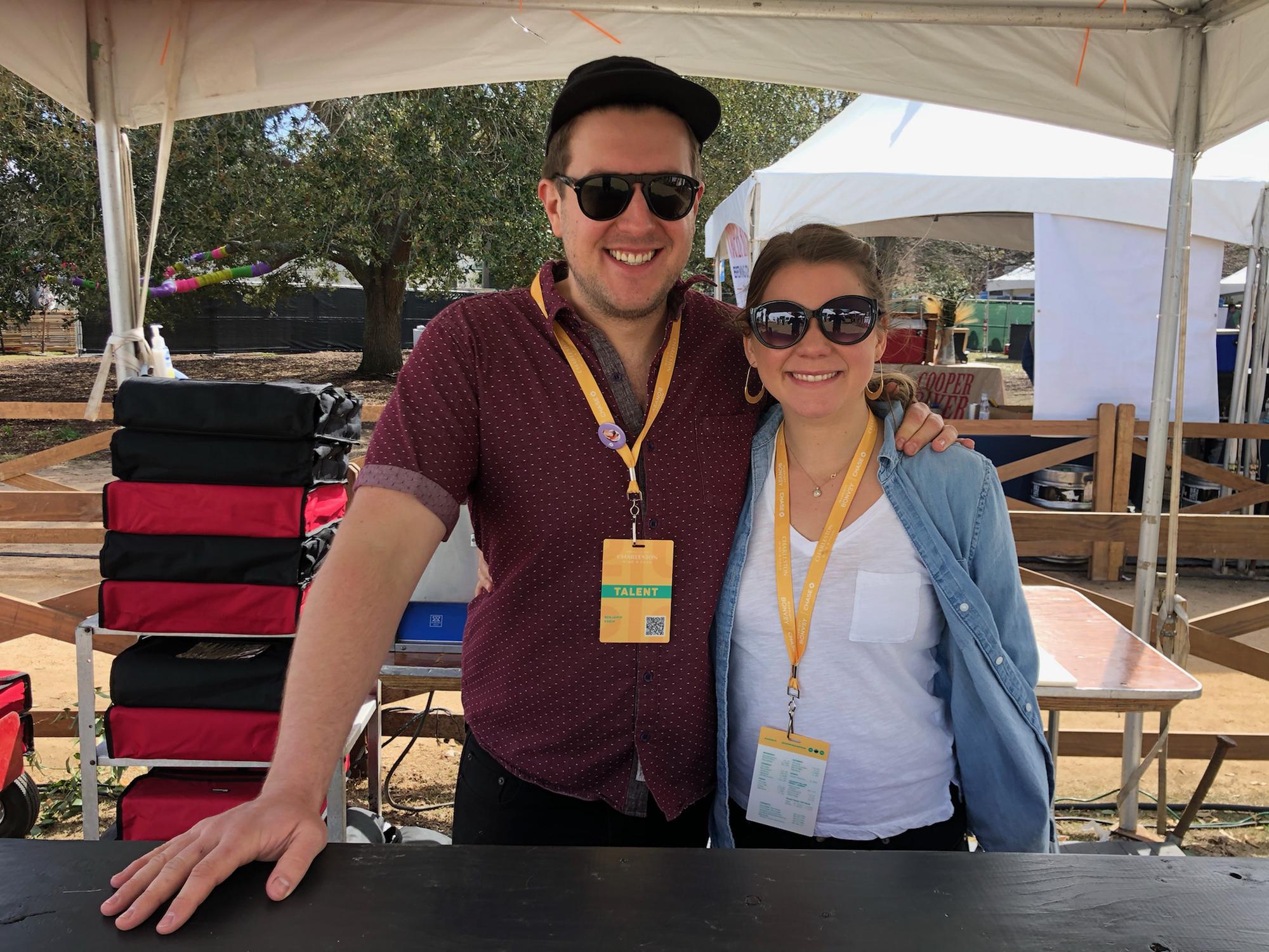 Serving Ben's pizza @ the Charleston Wine & Food Festival