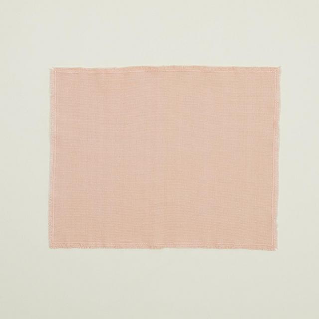 Set of 4 Essential Cotton Placemats - Blush