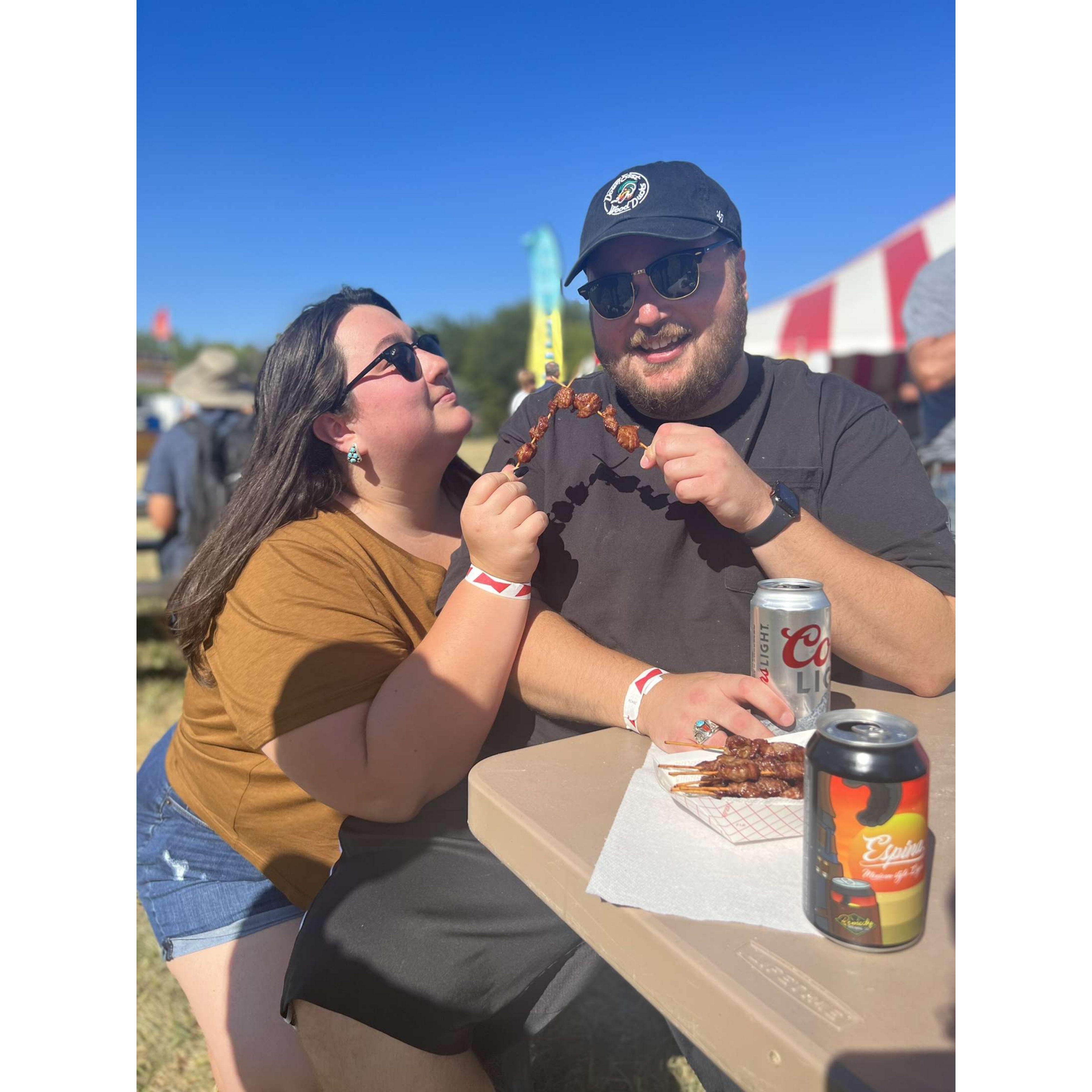 Snacking at Chislicfest