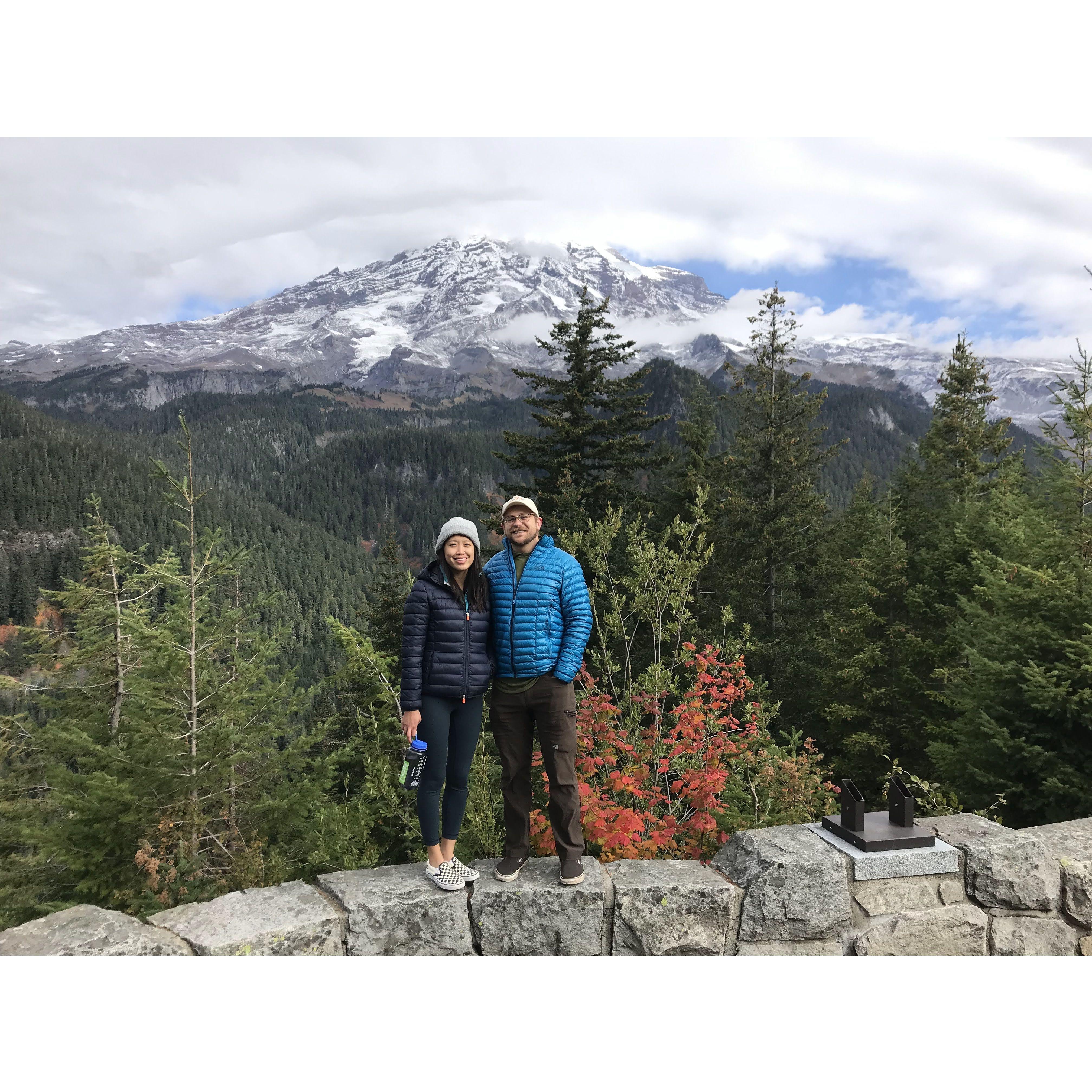 Cody and Megan's first trip to Mt. Rainier Natl Park.
