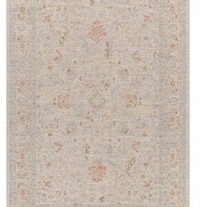 (A513) Honeybloom Avant Garde Taupe Floral Area Rug, 8x10