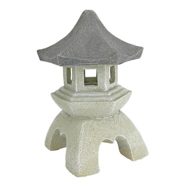 Design Toscano 10.5 in. H Pagoda Lantern Medium Sculpture NG29869 - The Home Depot