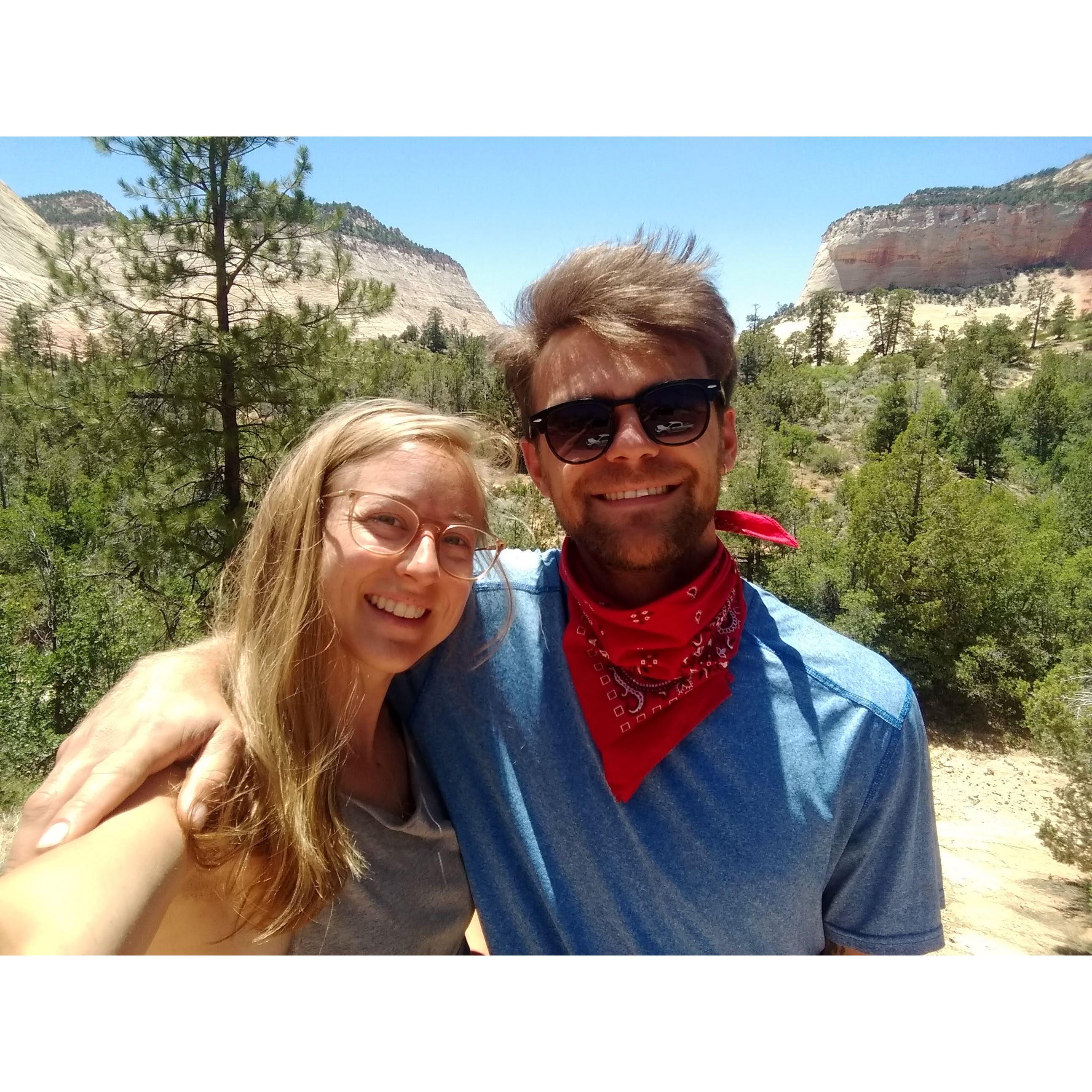 Our first trip together (Zion National Park, UT)