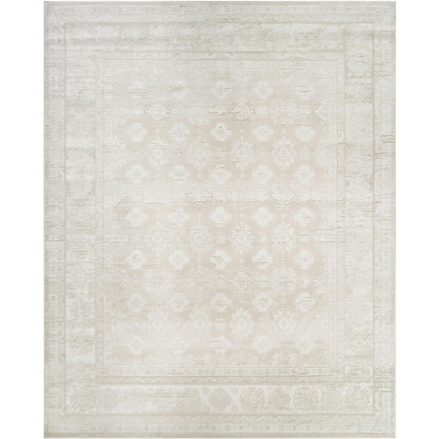 Nourison Dekor 7'10" x 9'10" Ivory Beige Vintage Indoor Rug