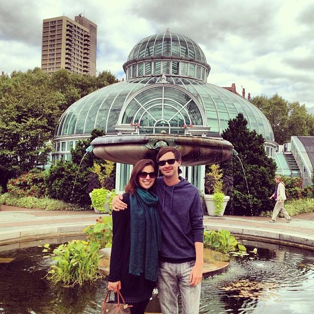 Our first picture together @ Brooklyn Botanic Garden