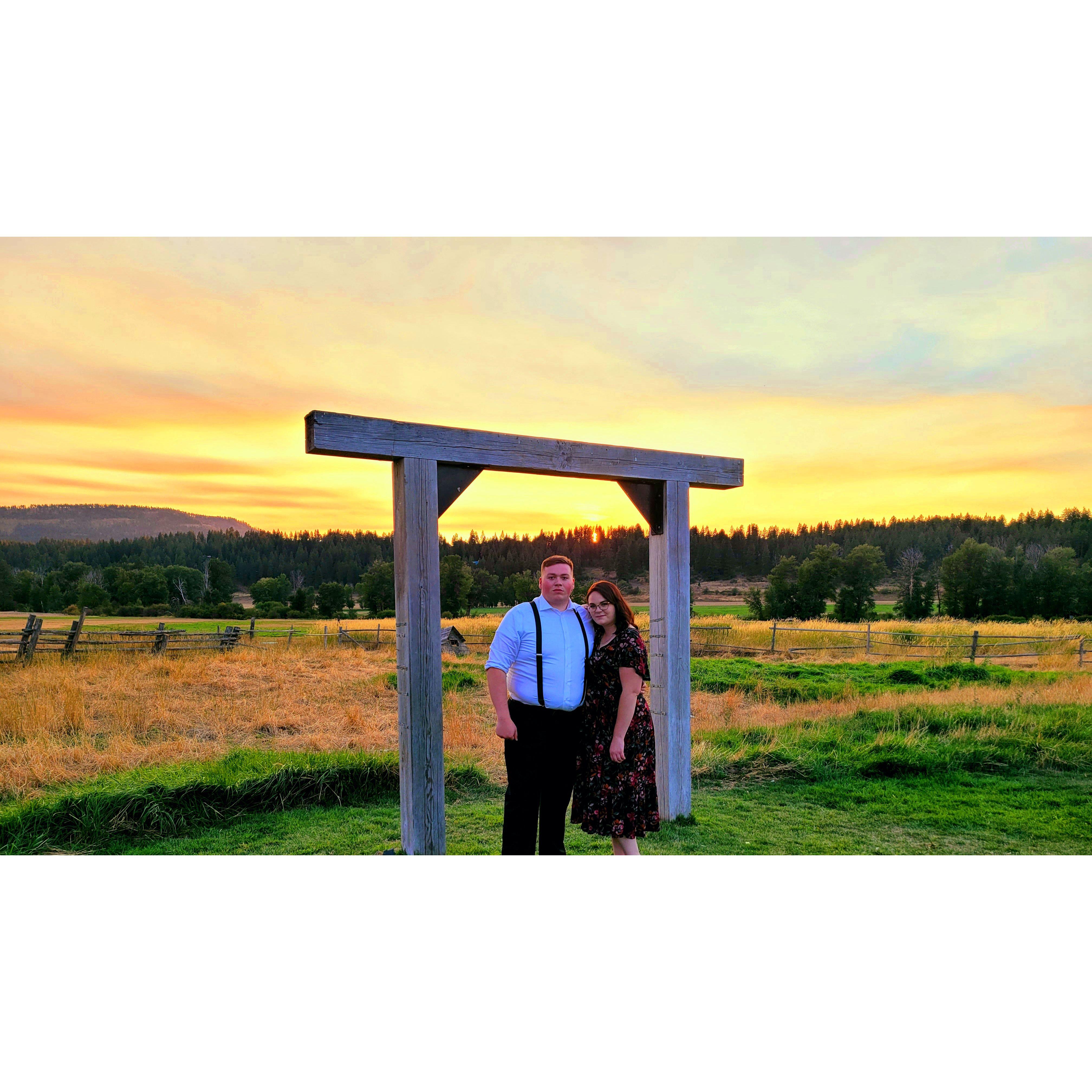 At another friends wedding.