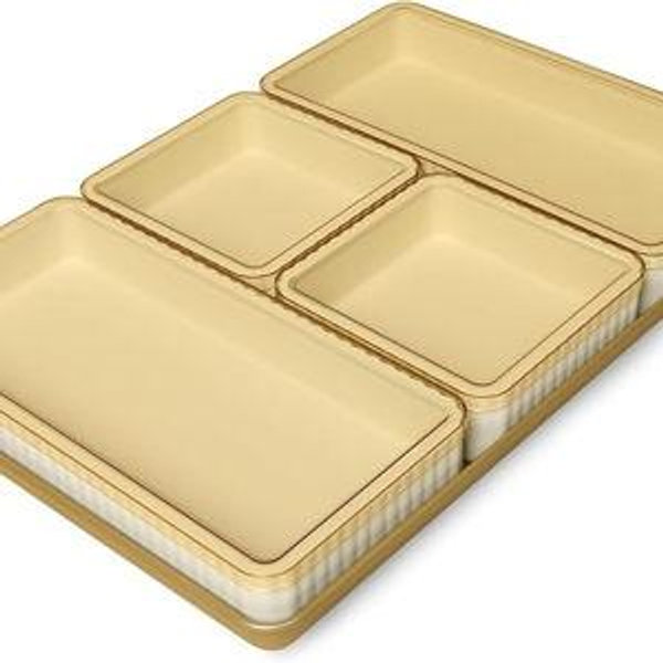9-Piece Baking Set, Non-Stick Bakeware Set with 2 Large Silicone Trays, 2 Small Silicone Trays with Lids, Baking Sheet Tray, Oven-Safe Upto 450°F