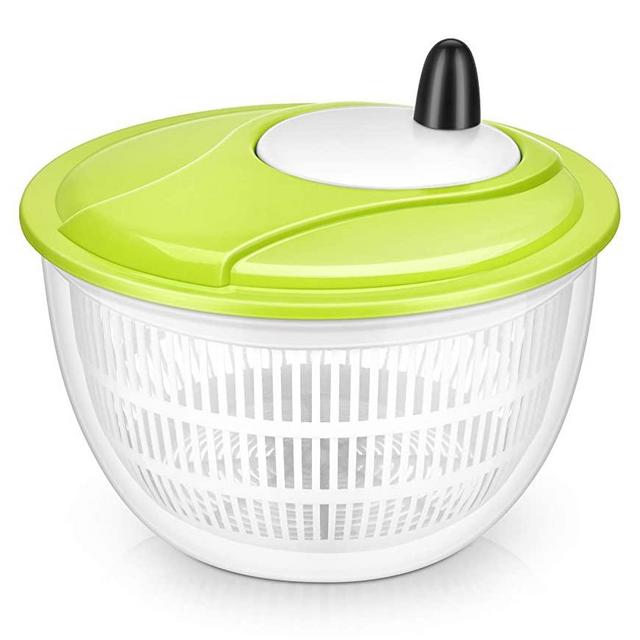 Lougnee Premium Large Salad Spinner 5 Quarts Vegetable Washer with Bowl
