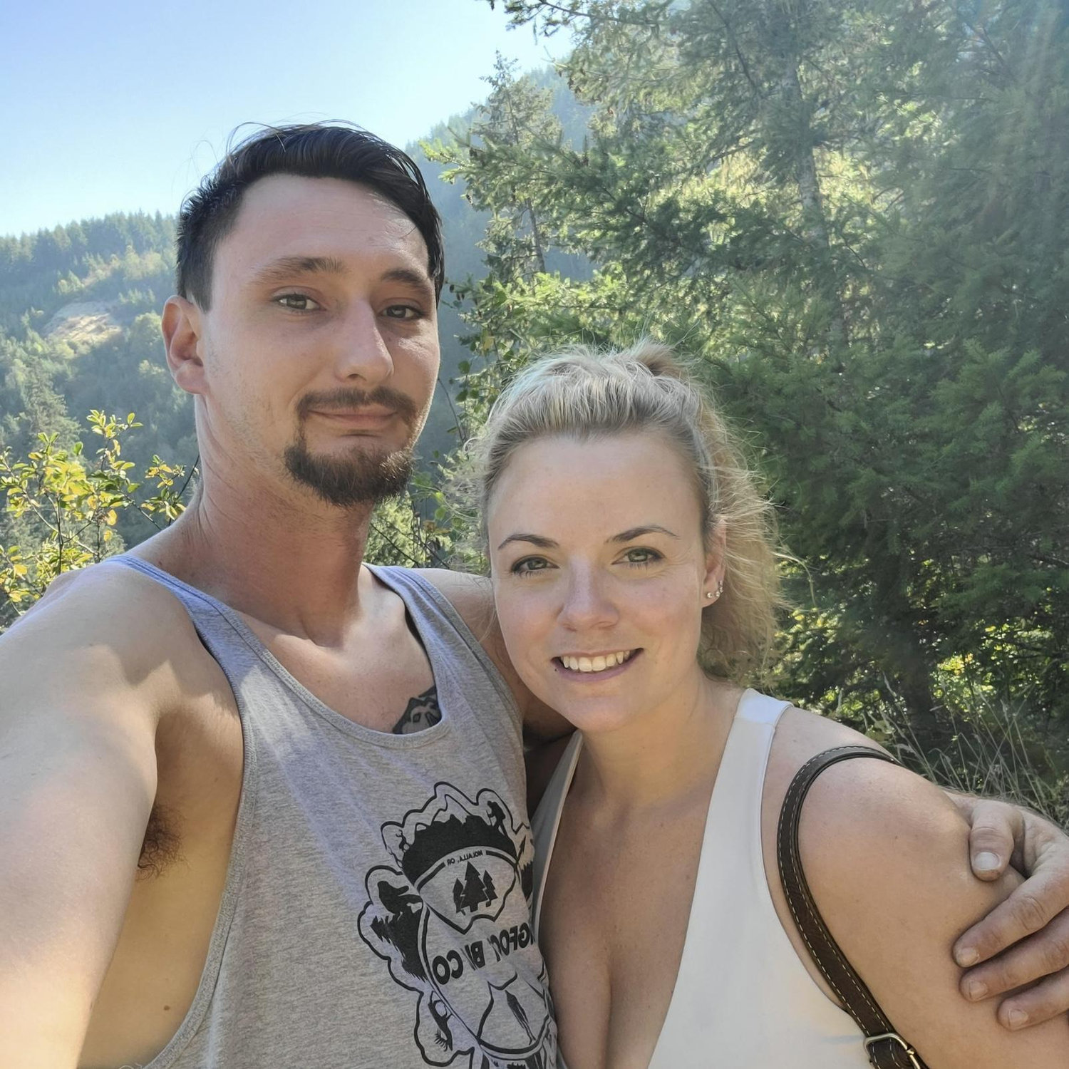 One of our first hikes together to a beautiful waterfall and view!