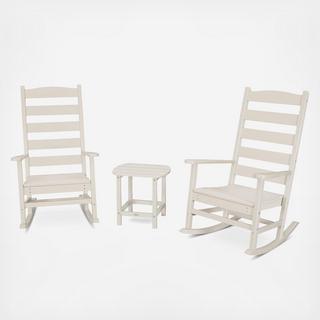 Shaker 3-Piece Porch Rocking Chair Set