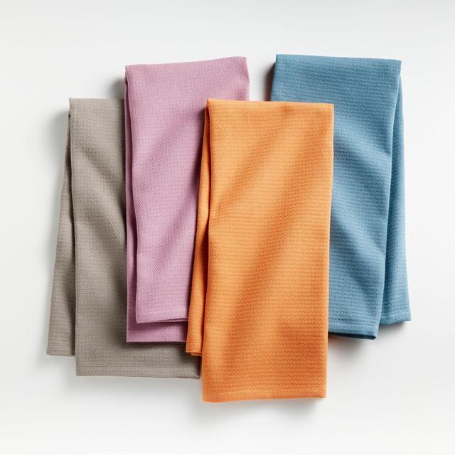 Crepe Weave Dish Towels, Set of 4