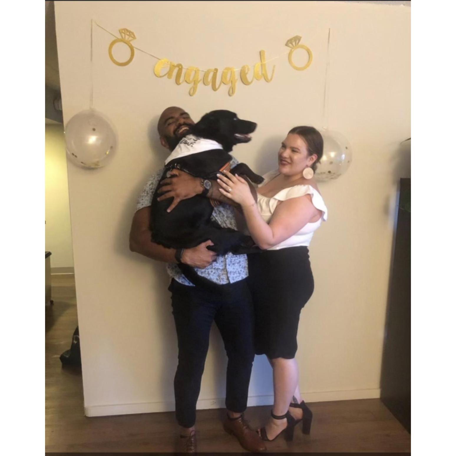 Family photo the day we got engaged