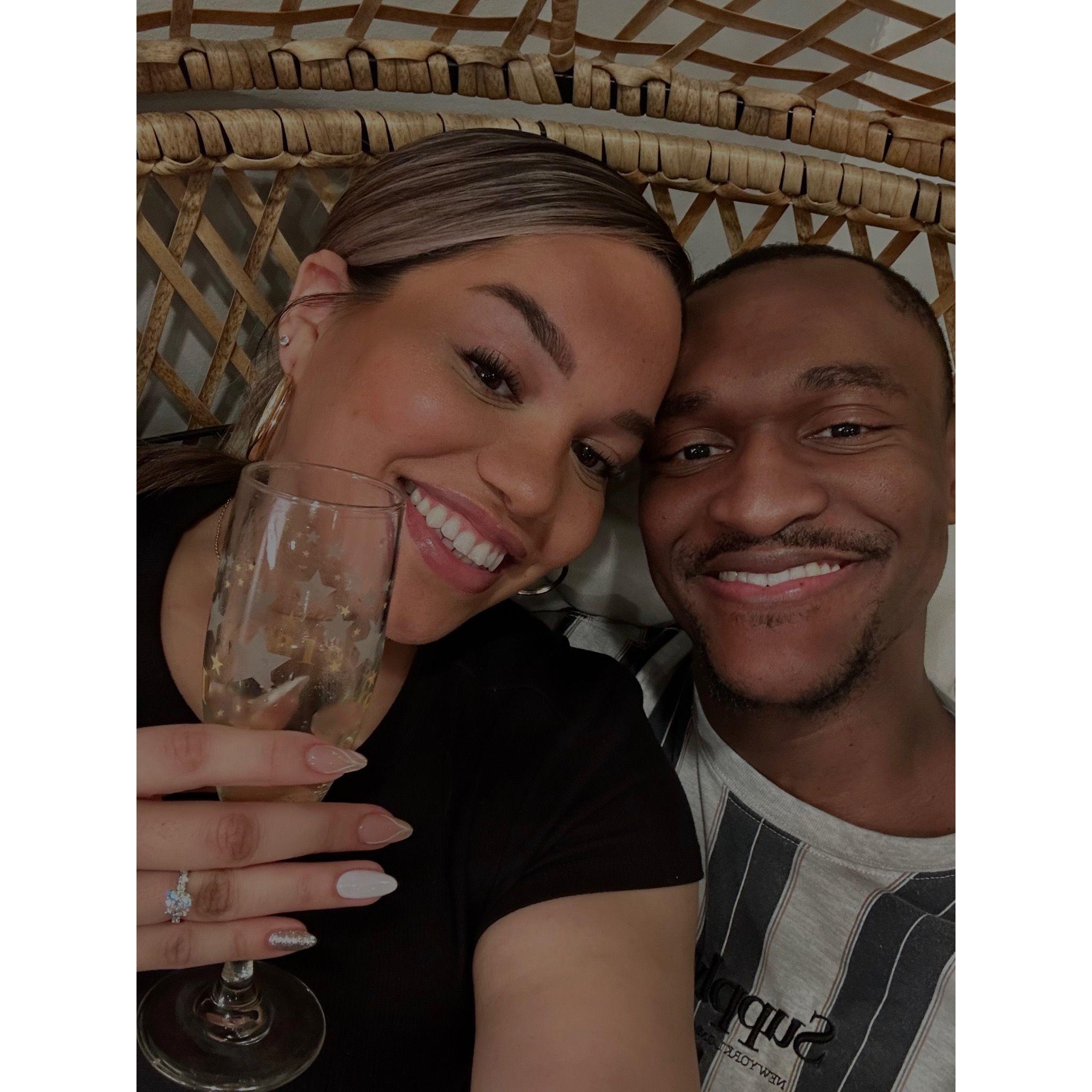Right after we decided to spend our lives together.