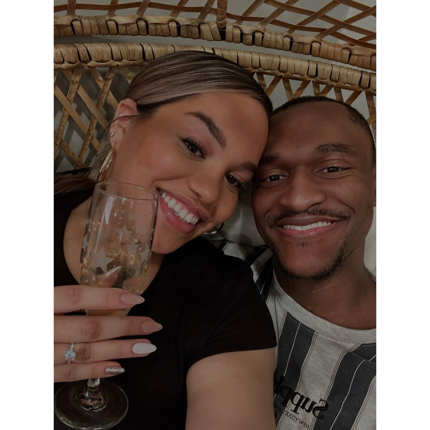 Right after we decided to spend our lives together.