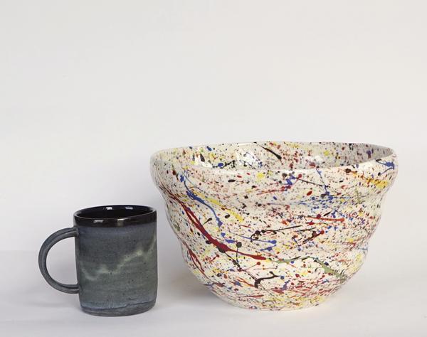 Helen Levi Ceramics Rainbow Serving Bowl