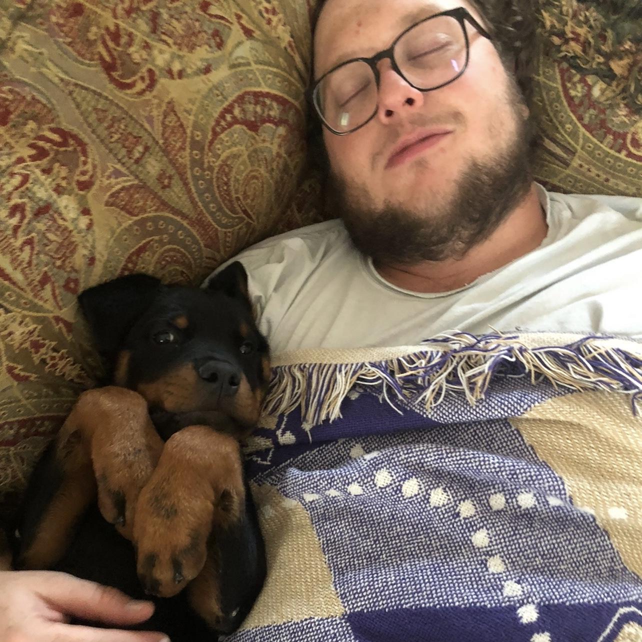 Peter and Charlie hanging out.