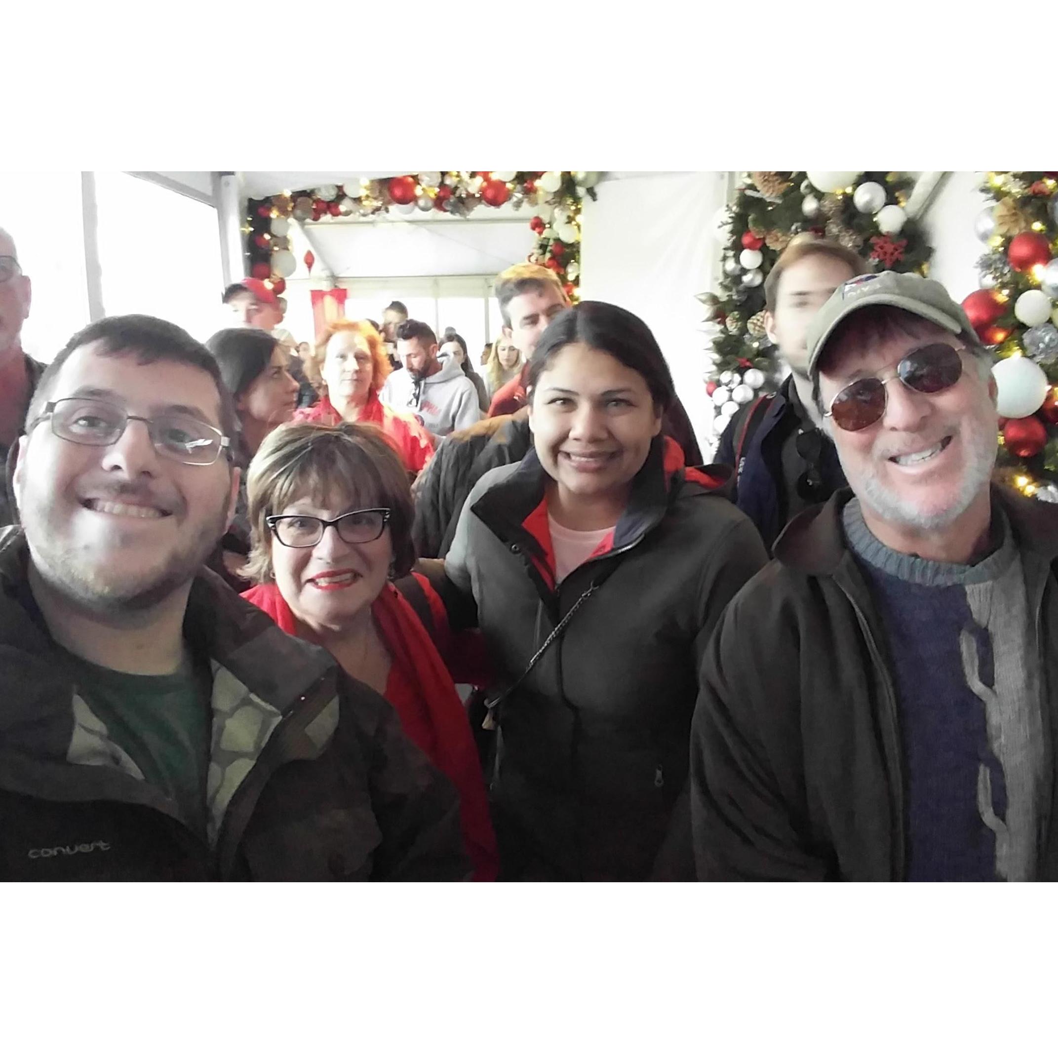 Some good ol' quality time with Harri's parents at the Bronx Botanical Gardens for their Christmas Train show!