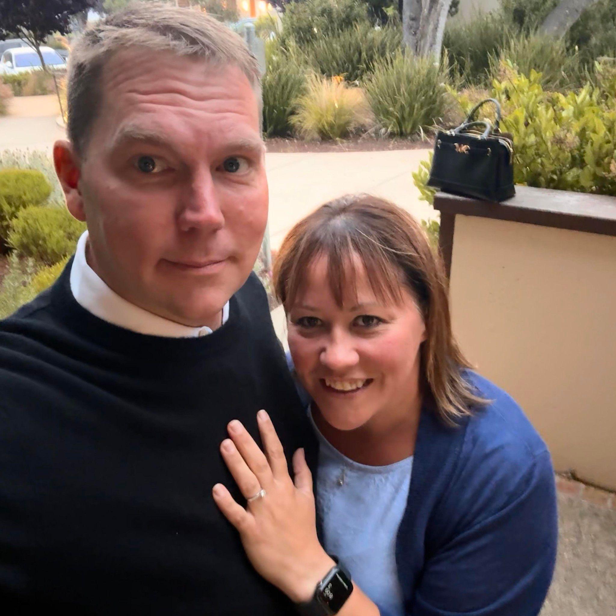 Right after Michelle said "Yes" to Jonathan's proposal