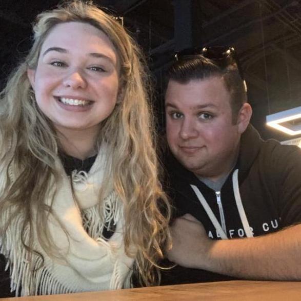 Our first in-person date!