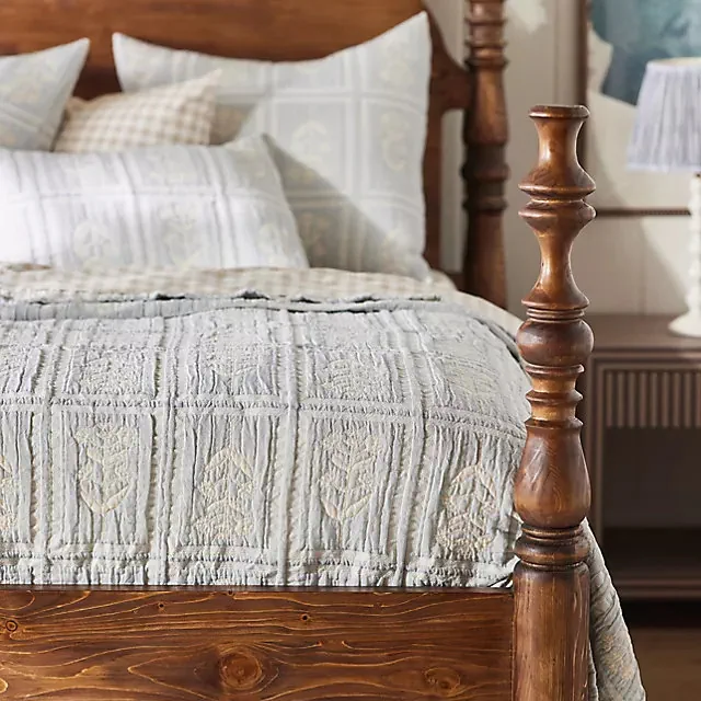 Parker Cotton Floral Woven Coverlet
