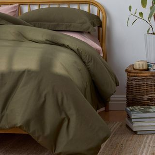 Company Cotton 4-Piece Garment Washed Percale Sheet Set