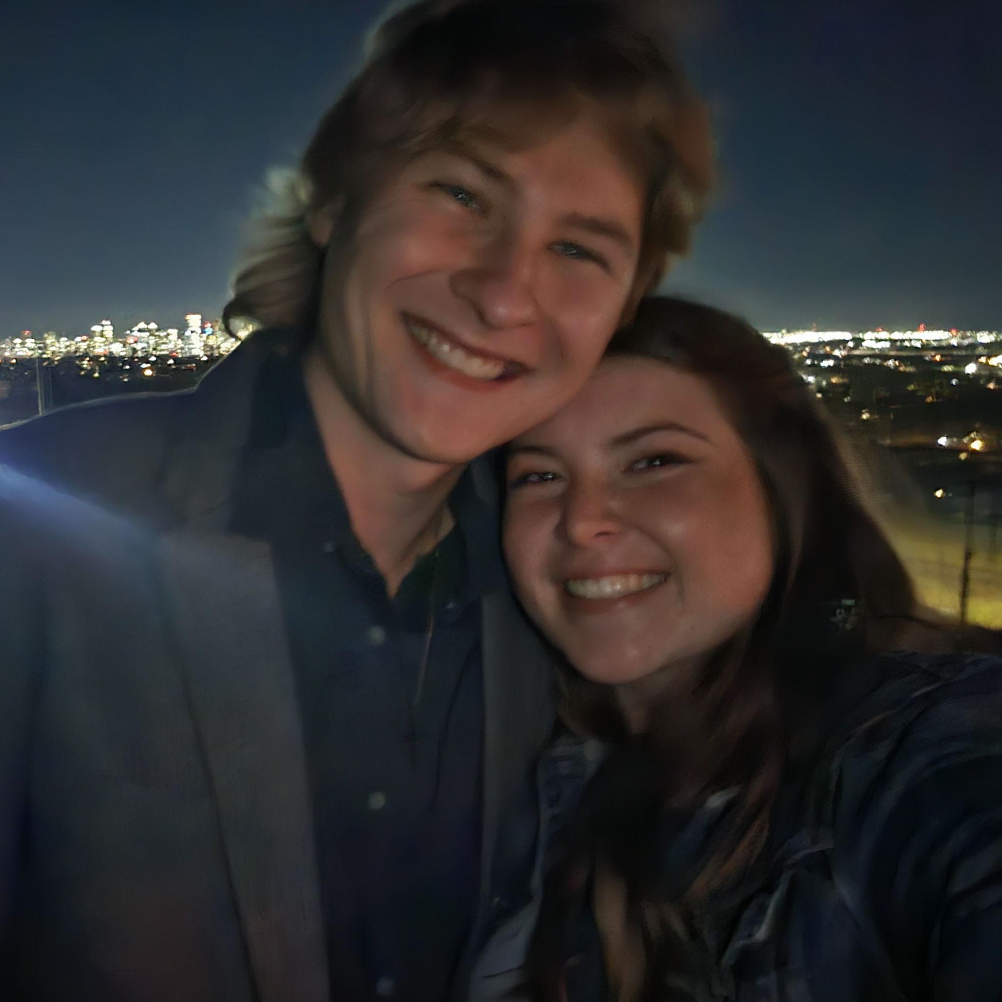 Sept 2025 - Right after Tonia said yes to Eric's proposal! We enjoyed an amazing Italian meal downtown Calgary and this was the best way to end the day! :)