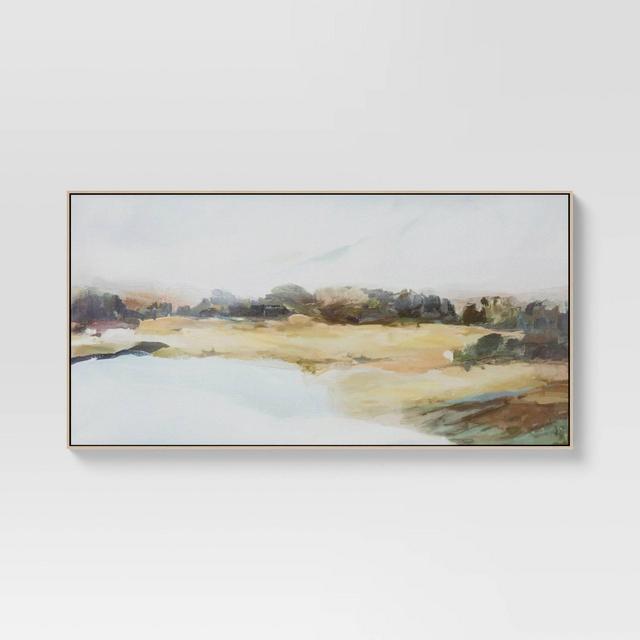 47" x 24" Lakeview Framed Canvas - Threshold™