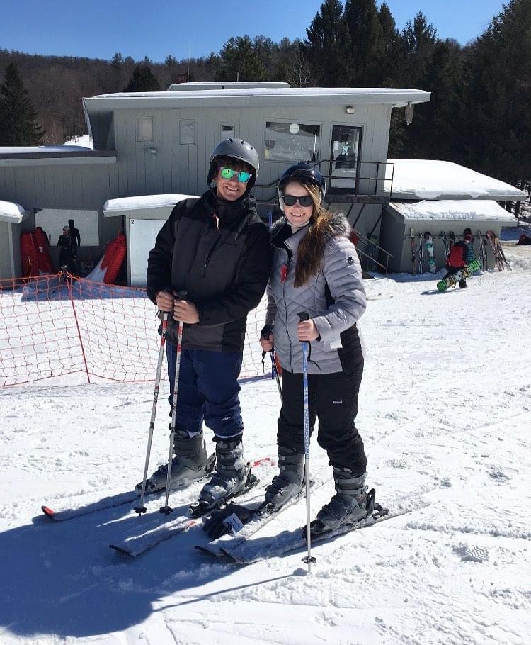 First time skiing
