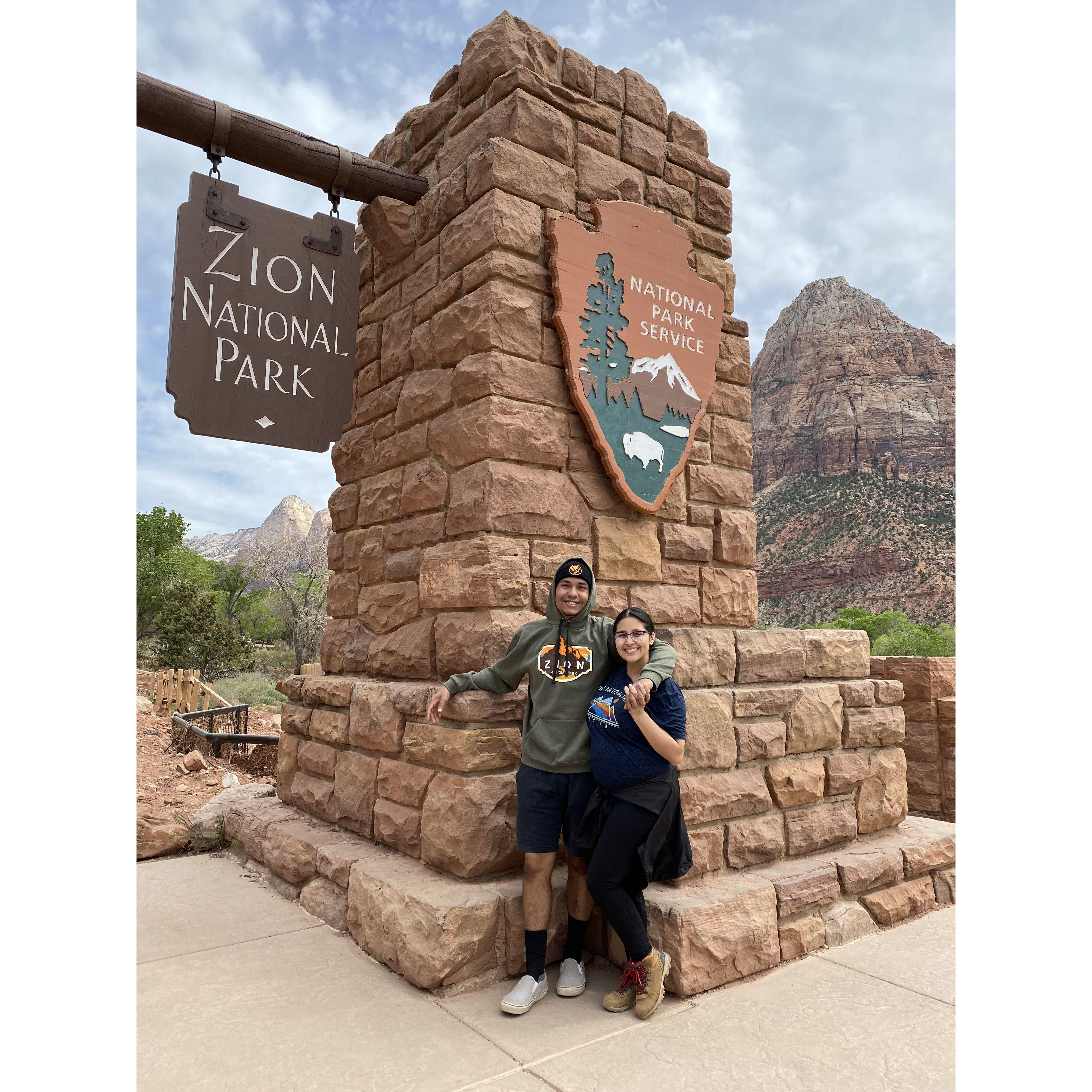 Our first trip to Zion.